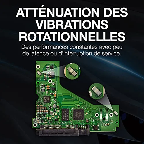 Disque dur - SEAGATE - SkyHawk AI - 10 To - 3.5 - Serial ATA 6 Gb/s - vue 7