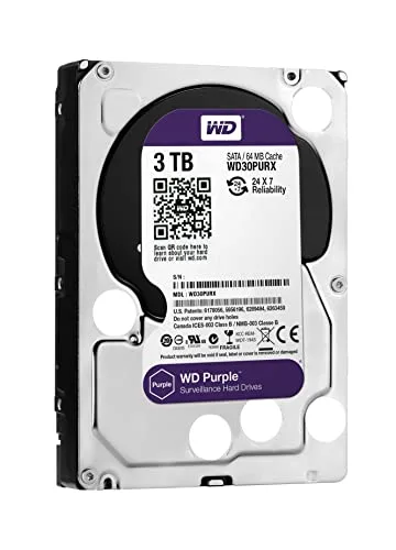 Disque Dur WD Purple 3TB HDD 5400rpm - vue 2