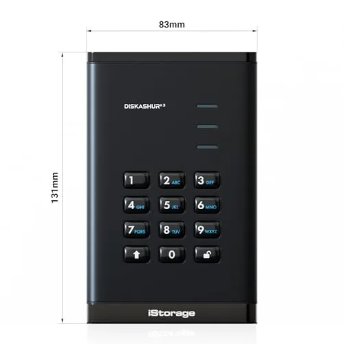 iStorage diskAshur³ 5 To chiffré - vue 4