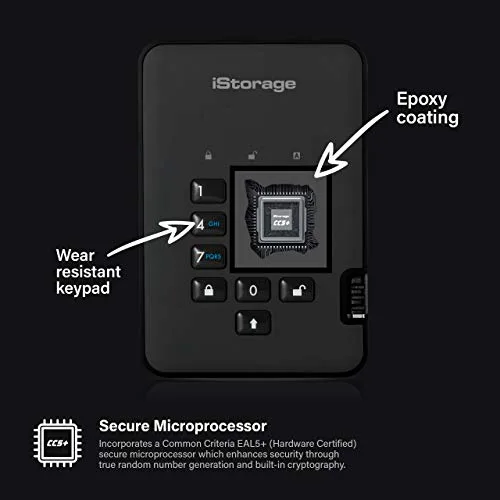 iStorage diskAshur² 500 Go Chiffré - vue 4