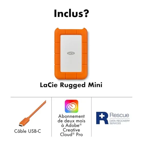 LaCie Rugged Mini 5 To - vue 3