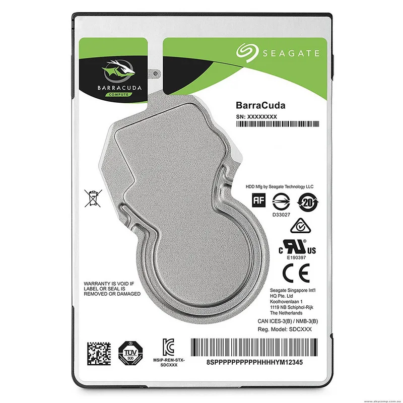 Disque dur Seagate BarraCuda 2.5" 2TB SATA3