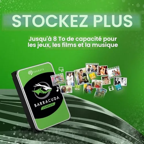 Seagate BarraCuda 2.5" 500GB SATA3 - vue 4