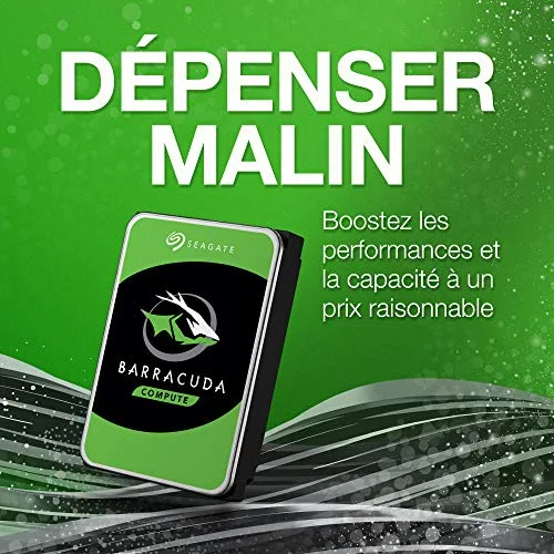 Seagate Barracuda ST3000DM007 3.5 3000 Go Série ATA III 256 Mo Disque dur - vue 4