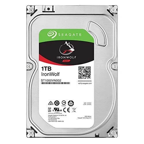 SEAGATE - Disque dur Interne - NAS IronWolf - 1To - 5 900 tr/min - 3.5 - vue 2