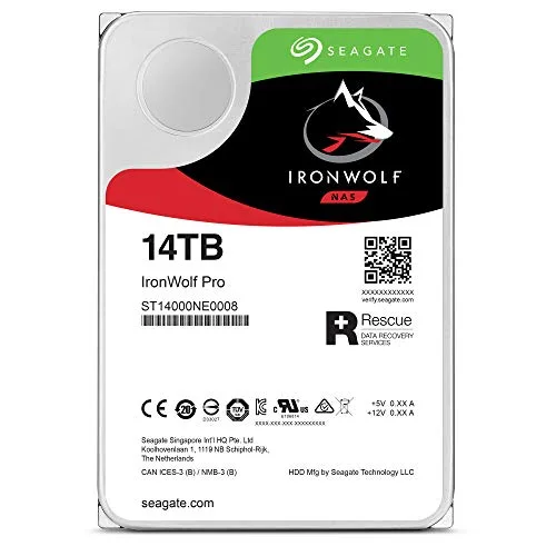 SEAGATE - Disque dur Interne - NAS IronWolf Pro - 14To - 7200 tr/min - 3.5 - vue 2