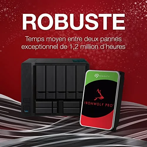SEAGATE - Disque dur Interne - NAS IronWolf Pro - 8To - 7200 tr/min - 3.5 - vue 5