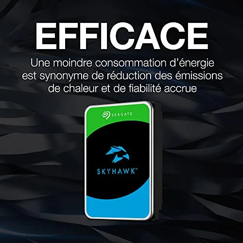 SEAGATE - Disque dur Interne - Surveillance SkyHawk - 2To - 5 900 tr/min - 3.5 (ST2000VX008) - vue 3