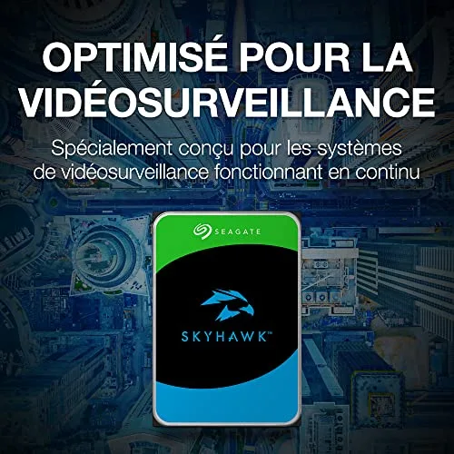 SEAGATE - Disque dur Interne - Surveillance SkyHawk - 2To - 5 900 tr/min - 3.5 (ST2000VX008) - vue 8