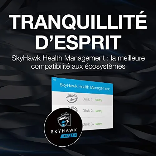 SEAGATE - Disque dur Interne - Surveillance SkyHawk - 2To - 5 900 tr/min - 3.5 (ST2000VX008) - vue 9