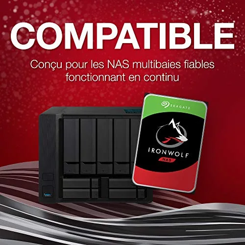 Seagate IronWolf NAS 1TB SATA3 - vue 3