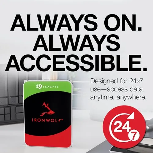 Seagate IronWolf ST10000VN0008 Disque dur 10 To interne 3.5 SATA 6Gb-s 7200 tours-min mémoire tampon : 256 Mo - vue 4