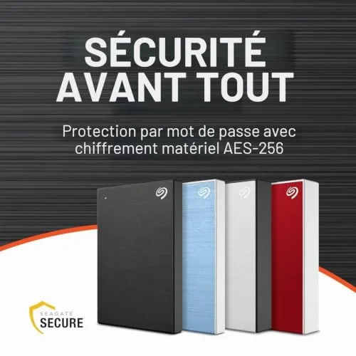 Seagate One Touch 5TB Passw Black - vue 5