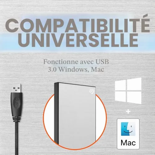 Seagate One Touch STKZ4000401 4 To - vue 3