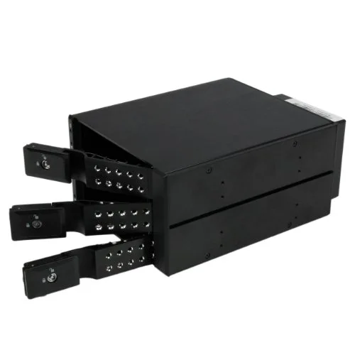 STARTECH Disque dur Rack Backplane Mobile - Aluminum sans tiroir - 3 Disque Dur SAS II/SATA III 6Gbps Hot Swap - vue 2