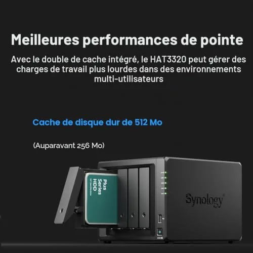 Synology HAT3320-8T 8 To - vue 4