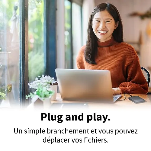 Toshiba Canvio Ready 1 To Noir - vue 3