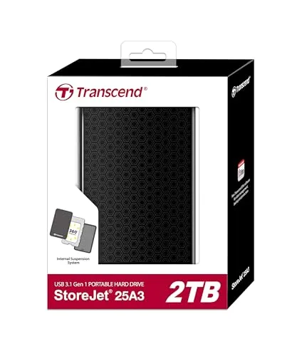 Transcend StoreJet 25A3 2 To - vue 2