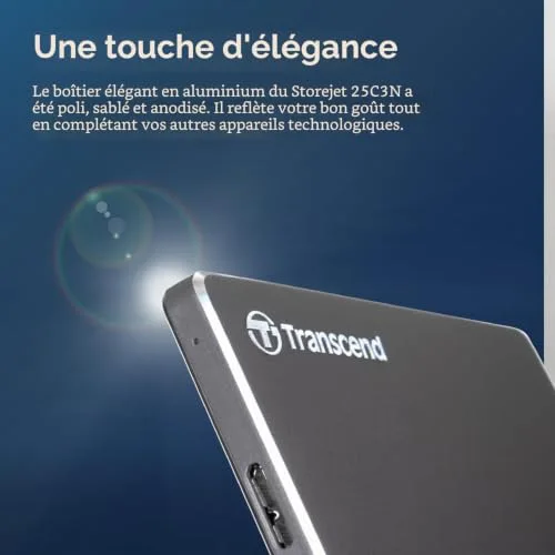 Transcend StoreJet 25C3 1 To - vue 4