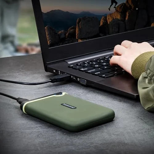 Transcend StoreJet 25M3 Slim 1 To Vert Militaire - vue 4