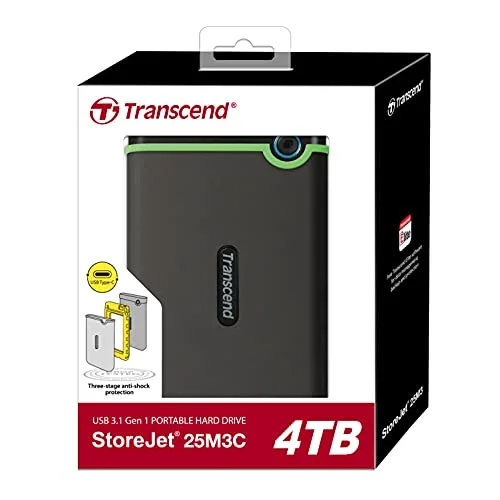 Transcend StoreJet 25M3C 4 To - vue 2