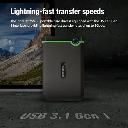 Transcend StoreJet 25M3C 4 To - vue 8