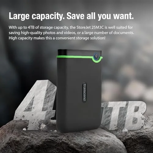 Transcend StoreJet 25M3C 4 To - vue 9