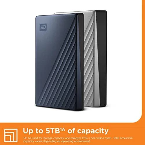 WD My Passport Ultra 2 To Bleu - vue 5