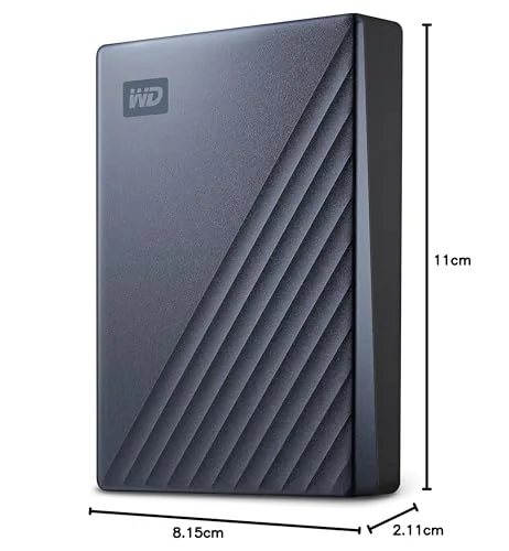 WD My Passport Ultra 4 To Bleu - vue 7