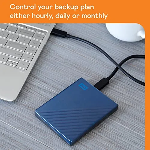 WD My Passport Ultra 5 To Bleu - vue 3