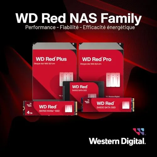 WD Red™ Plus - Disque dur Interne NAS - 12To - 7200 tr/min - 3.5 (WD120EFBX) - vue 8