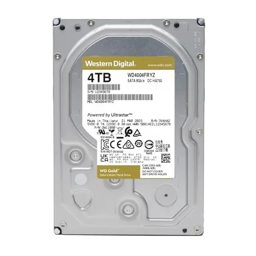 Western Digital Gold WD4004FRYZ 4 To - vue 2