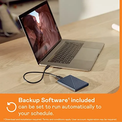 Western Digital My Passport for Mac 5 To Bleu - vue 4