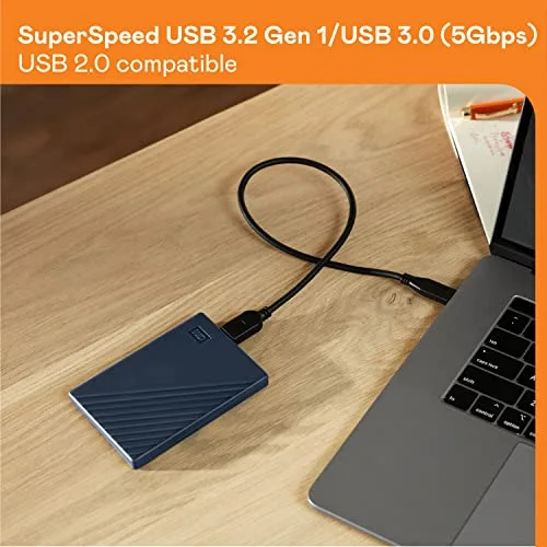 Western Digital My Passport for Mac 5 To Bleu - vue 6