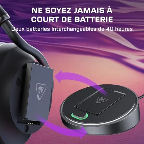 Auriculares Turtle Beach Stealth Pro II inalámbricos Bluetooth 5.3 Cancelación de Ruido XBOX Negro - vue 9