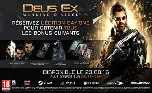 Deus Ex: Mankind Divided Day One Edition PS4 - vue 2