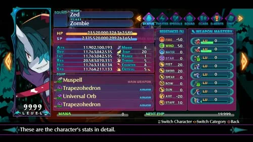 Disgaea 6 Complete Jeu PS4 - vue 9
