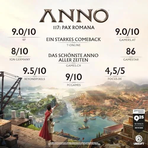 Jeu PS5 - UBISOFT - Anno 117: Pax Romana - Édition Governor - Stratégie - Collector - PEGI 12+ - vue 6