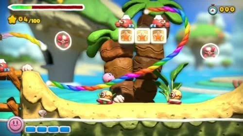 Jeu vidéo - Kirby - Kirby & the Rainbow Paintbrush - Wii U - Plateforme - 1 joueur - vue 5