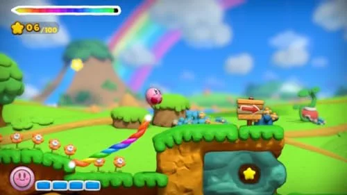 Jeu vidéo - Kirby - Kirby & the Rainbow Paintbrush - Wii U - Plateforme - 1 joueur - vue 7
