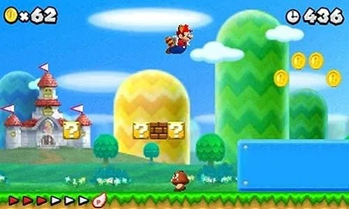 Jeu vidéo - Mario - New Super Mario Bros. 2 - 3DS - Edition Standard - Plateforme 2D - vue 2