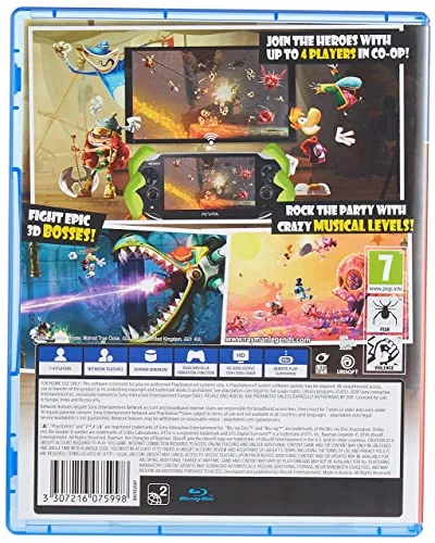 Jeu vidéo - Ubisoft - Rayman Legends - PS4 - Blu-ray - FR/EN/ES (Import anglais) - vue 2