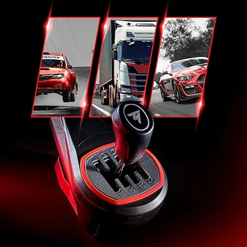 Levier de vitesses - THRUSTMASTER TH8S Noir et Rouge - vue 5