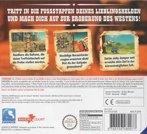 Lucky Luke et Les Daltons 3DS - vue 2
