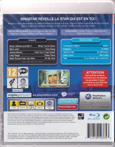 Pack Starter Singstar + SingStore - PS3 - Musical - En boîte - Mode en ligne - Français - vue 2
