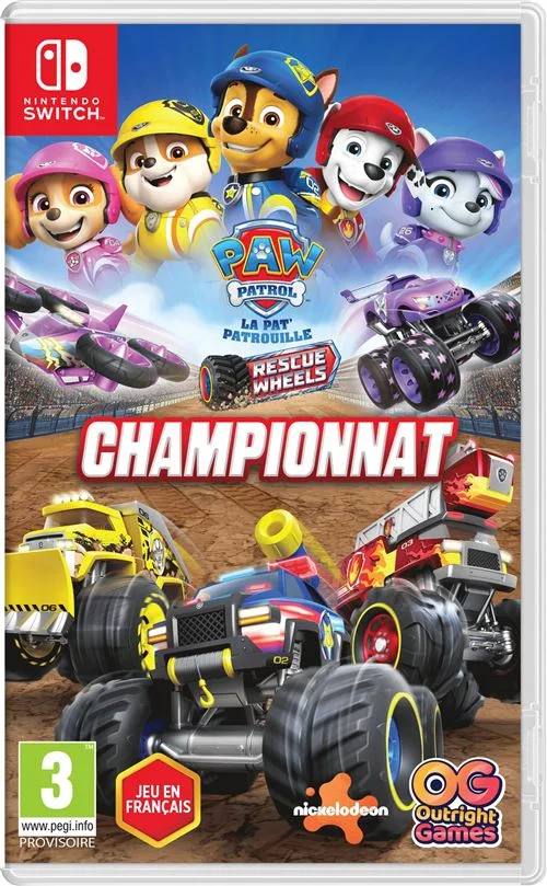 Outright Games Pat' Patrouille: Rescue Wheels - Championnat Switch