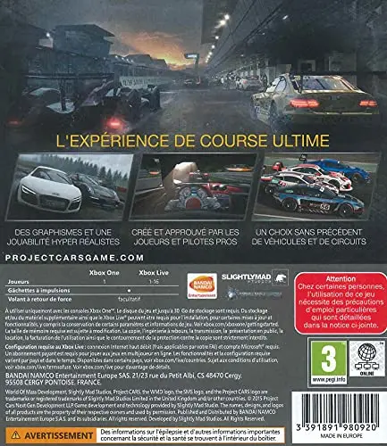 Project Cars - Jeu Xbox One - vue 2