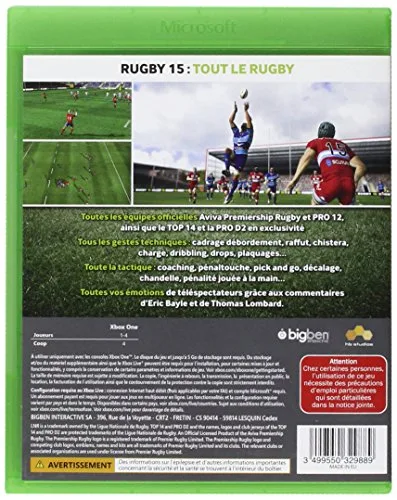 Rugby 15 Xbox One - vue 2