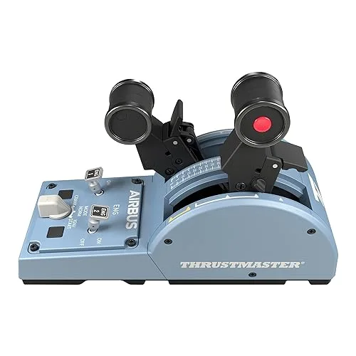 THRUSTMASTER Joystick TCA Officer Pack Airbus Edition : Réplique ergonomique du Mini-manche et Quadrant Airbus - vue 6