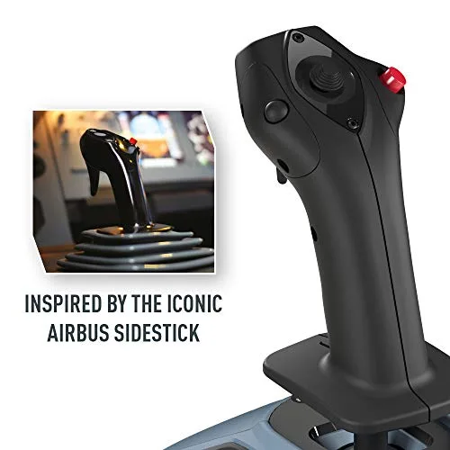 THRUSTMASTER Joystick TCA Officer Pack Airbus Edition : Réplique ergonomique du Mini-manche et Quadrant Airbus - vue 7